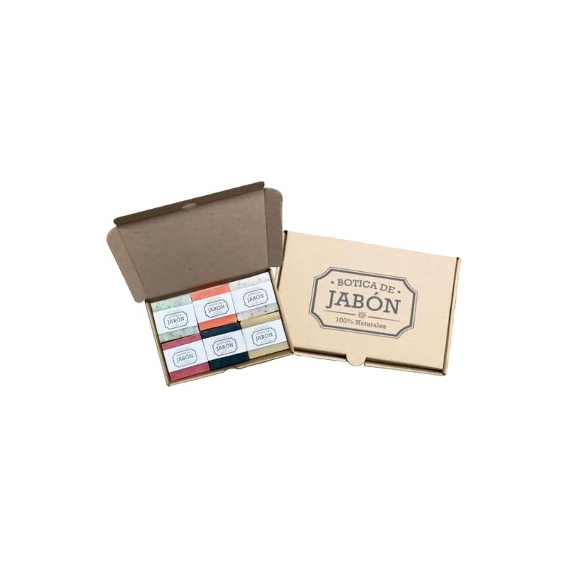 BOTICA DE JABÓN Jabones Artesanales Caja para Regalo con 6