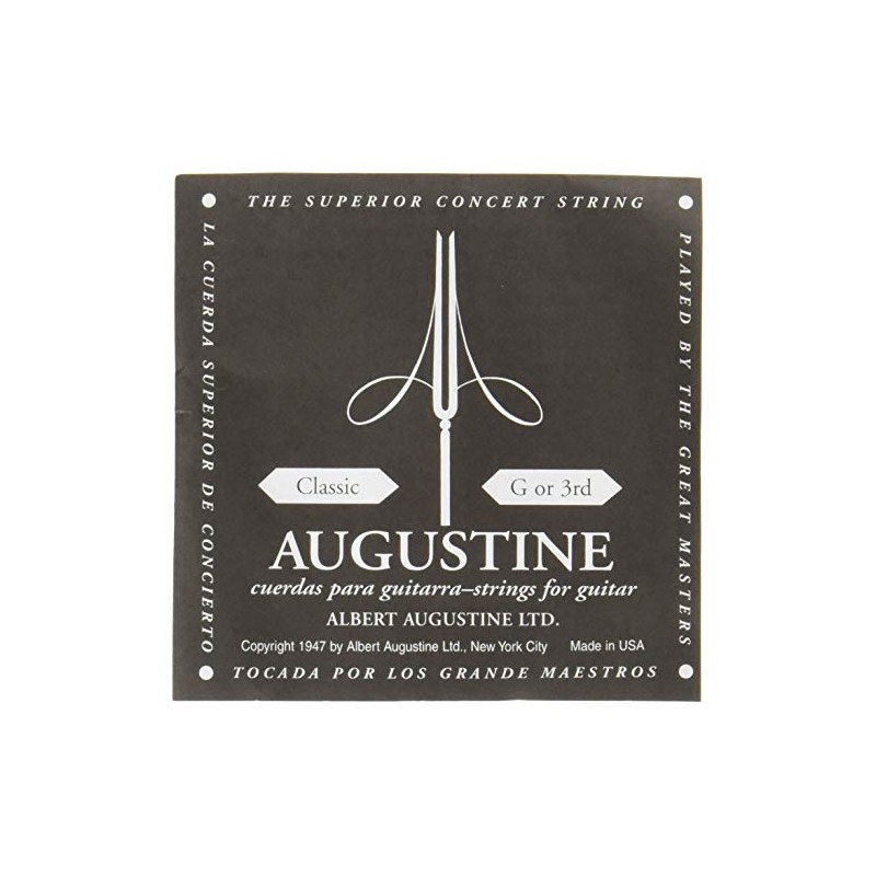 AUGBLK-3G Nylon Classical Guitar Strings, Light
