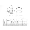 Yesmin 12 Pcs M5 Dome Nut,304 Stainless Steel,For Industry,Power,Hardware,Equipment,Etc