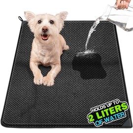 24" x 24" Washable Pee Pads for Dogs, Super Absorbent Puppy Pads, 2L Liquid Capacity, Waterproof & Leakproof Dog Pee Pads for Potty Training, Easy Rinse Dry and Reuse(L)