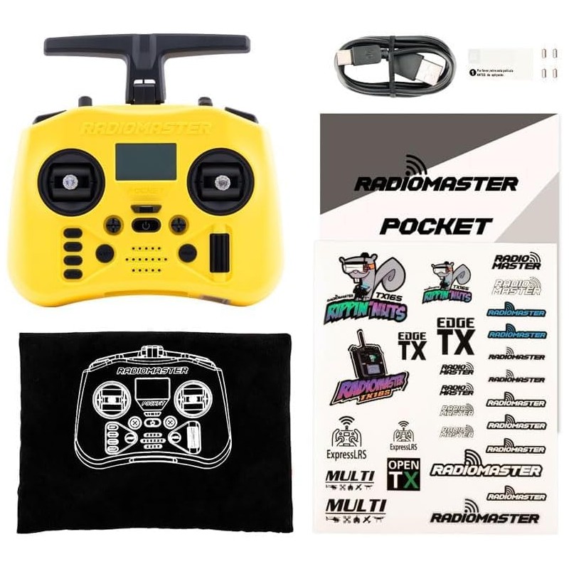 Radiomaster Pocket Crush Radio Controller ERLS (White)