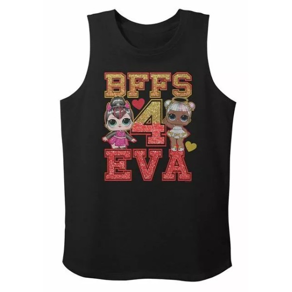 LOL Surprise Black 'BFFs 4 Eva' Tank Top - Size