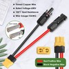 MOOKEERF Solar to XT60 Extension Cable 10AWG 6FT Solar Connector