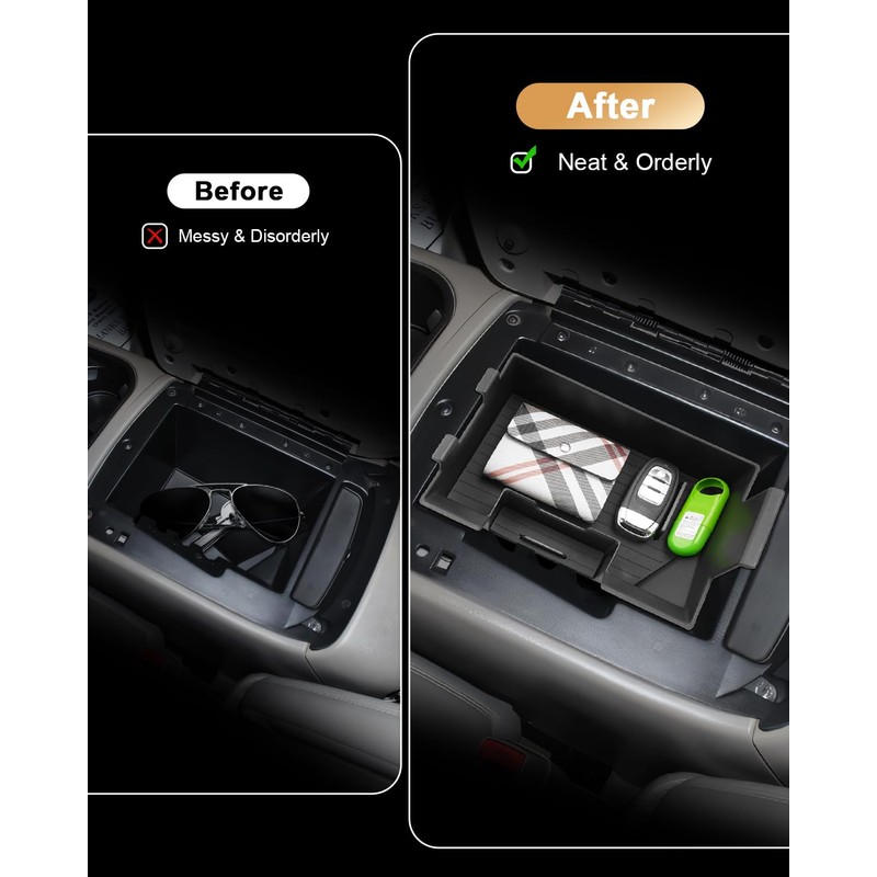 ECOZEN Center Console Organizer For 2003-2006 Silverado/Sierra 1500/2500HD/3500HD & 2007