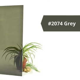 BuyPlastic 2074 Gray Transparent Colored Acrylic Plexiglass Sheet 3/16" Thick, Nominal Size 18" x 24", Plastic Plexi Glass for Crafts, Art, and More
