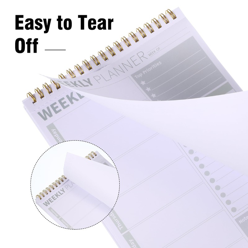 Thboxes Undated Weekly Planner Pad, 52 Sheets To Do List