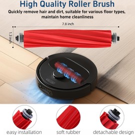 Accessories Kit for Roborock Qrevo S/Qrevo Pro/Qrevo MaxV Robot Vacuum Cleaner, 1 Main Brush, 4 Dust Bags, 4 Side Brushes, 2 Filters, 6 Mop Cloths, 2 Cleaning Tool, Replacement Parts Spare Attachments