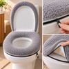 Thickened Toilet Seat Cushion for Winter – Soft Machine-Washable Cover