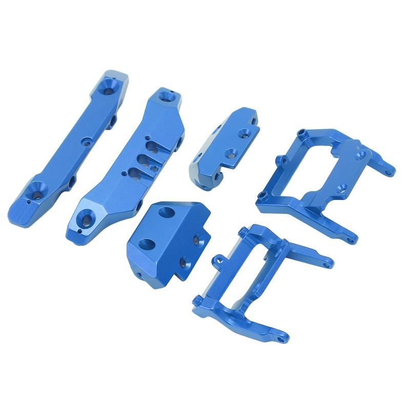 RC 1/18 Bumper Replacement Aluminum Alloy RC Front Rear Bumpers