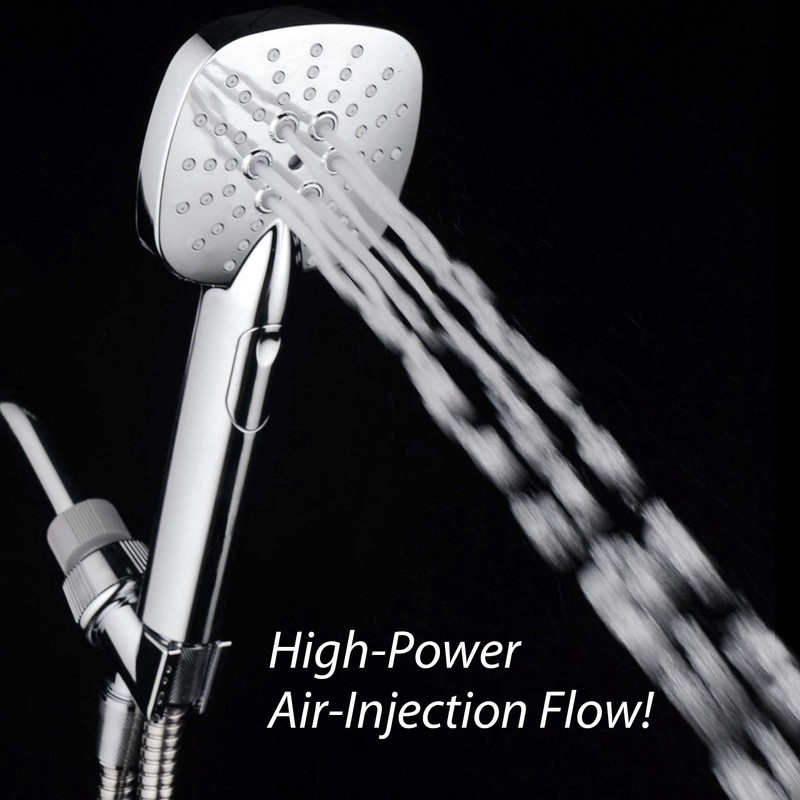 AirJet-350 High Pressure Luxury Multi-Function Hand Shower with High-Velocity Flow