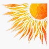 Corner Sun Sticker Bumper Sticker Vinyl Decal 5"