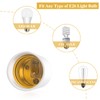 DiCUNO GU10 to E26 Light Bulb Socket Adapter, 2-pin Base