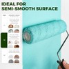 18 Pack 9" x 1/2" Nap Microfiber Paint Roller Covers,