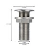 EEYAD 316 Stainless Steel Full Thread Boat Thru-Hull Fitting Drain