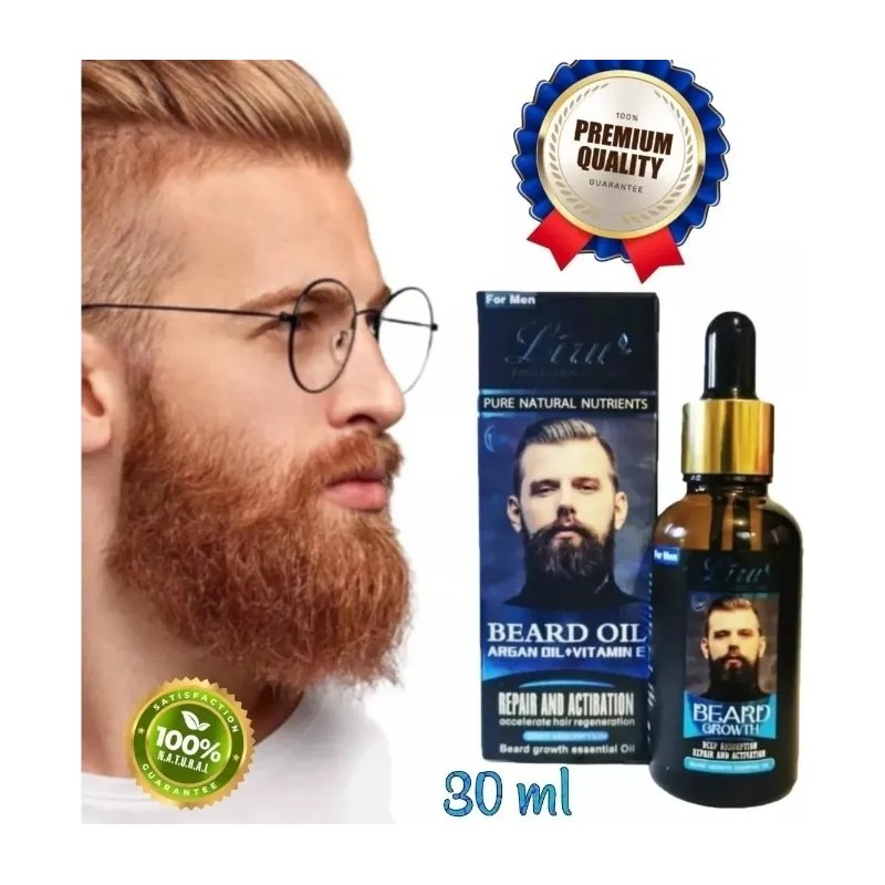 Aceite Natural Vitaminas Para Crecimiento De Barba Y Bigote Essencials