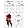 HBQ Two Piece Outfits For Women Casual Long Sleeve Sweatsuits