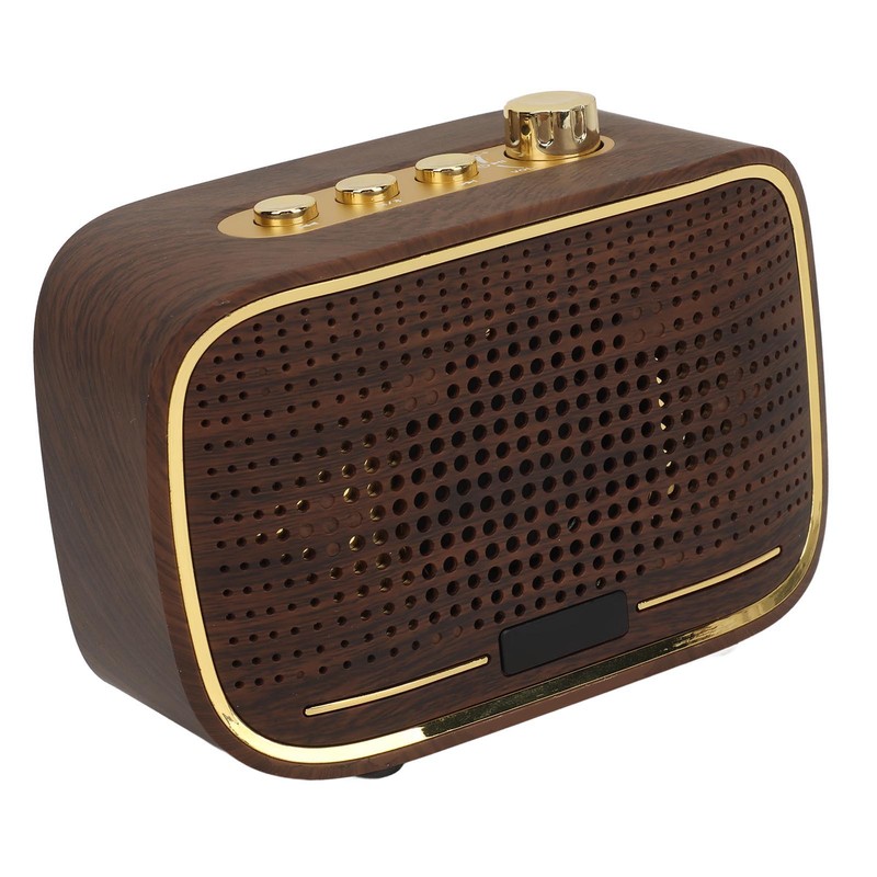 Retro Bluetooth Speaker 1500mah Clear Sound USB Port Mini Wireless
