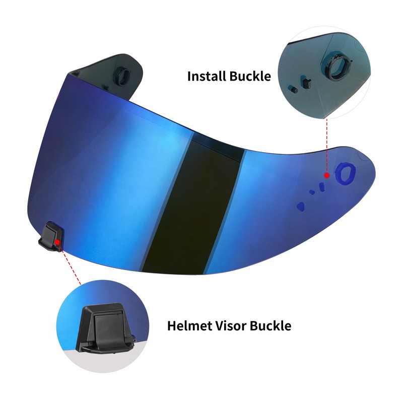 MXJ Gear R420 Helmet Visor Replacement for R420 Helmet Face