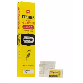 Feather 200 FEATHER New Hi-Stainless Platinum Coated Double Edge Safety Razor Blades