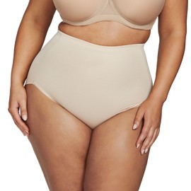 Naomi & Nicole Unbelievable Comfort Plus Size Waistline Shaping Brief 7784 Beige 3X