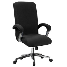 Office Chair Covers Computer Chair Covers Set Gaming Chair Covers Black Chair Covers Seat Back Armrest Cover Extendable Removable Washable Chair Protector Swivel Chair Office Chair