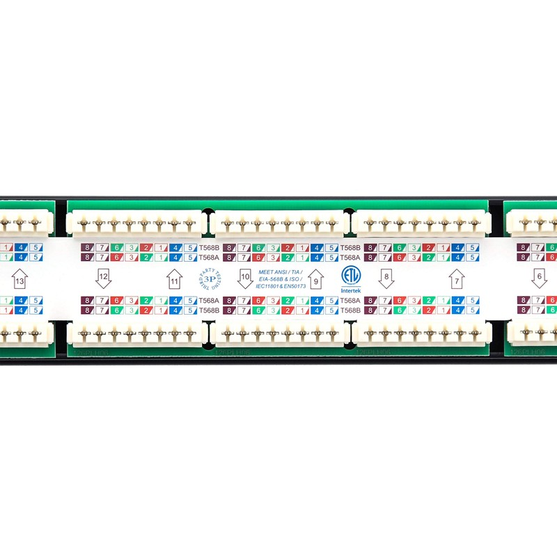 Networx CAT6 Patch Panel - 24 Port, 1U, Rack Mount,