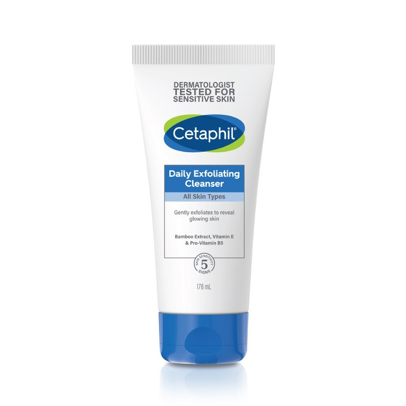 Cetaphil Daily Exfoliating Cleanser 178ml | Gentle Face Wash for