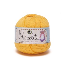 Hilaza Abuelita 100% algodón Bolsa con 5 bolitas de 50 gramos (Canario)