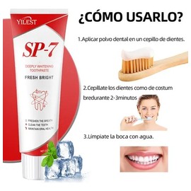 Pasta Dental Blanqueadora Y Eliminadora De Sarro Yilest Sp7
