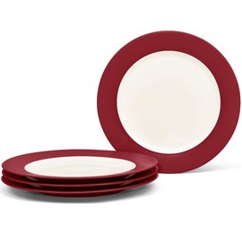 Noritake Colorwave Raspberry 8-1/4" Rim Salad/Dessert Plates, Set of 4