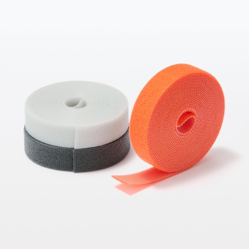 Muji NDF36A3A Perforated Binding Tape, Orange, 0.6 in x 9.8