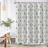 ORTIGIA Floral Vine Shower Curtain- 72x72 Inch Fabric Bath Curtain