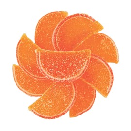 NY Spice Shop Fruit Slices Jelly Candy - 1 Pound Orange Candied Fruit - Fruit Candy Slices - Bulk Gummy Candy Slices - Old Fashioned Candy For Sweet Lovers