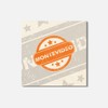 Unbranded Montevideo Grunge Travel 4'' X 4'' Square Wooden Coaster