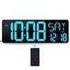 KMMKGG 17.2 Digital Wall Clock Large Display, LED Wall Clock
