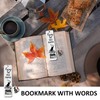 3 Pieces Metal Bookmarks, Cat Pendant Bookmarks, Bookmarks with Words,