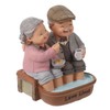 ORFOFE Anniversary Couple Resin Figurine Decor Love Statue for Elderly