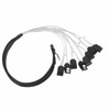 MCIO 8i to 8xSATA3.0 Cable 19.7 Inch Silver Plated OFC
