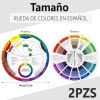2pzs Círculo Crómatico Profesional Rueda De Color En Español