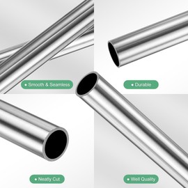 M METERXITY 400mm 304 Stainless Steel Tube, 12mm OD 1mm Wall Thickness Seamless Stainless Steel Tubing for Construction/Machining/DIY Crafting, Metal Straight Pipe [0.47x0.04x15.7IN]