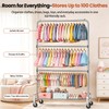 Heavy Duty Kids Clothing Rack Rolling Large Storage Capacity Dress