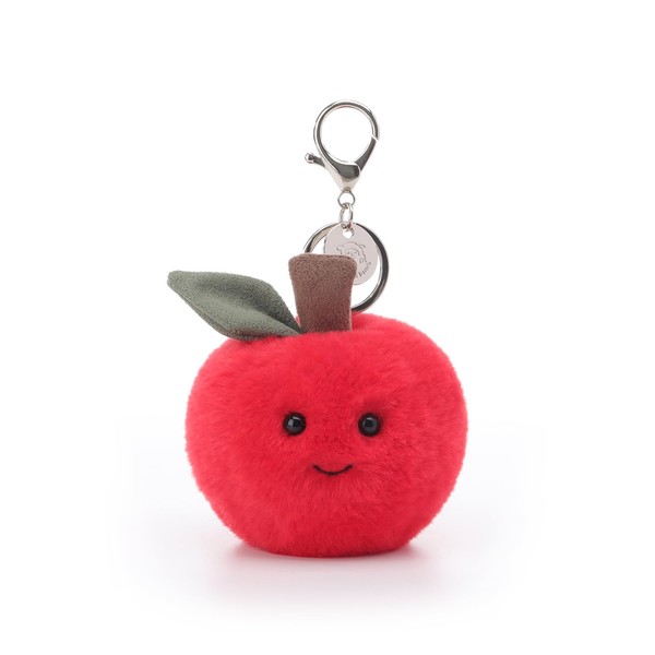 Apricot Lamb Sweet Apple Soft Cuddly Keychain, Plush Toys Stuffed