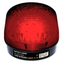 Seco-Larm Enforcer LED Strobe Light, Red Lens (SL-1301-BAQ/R)