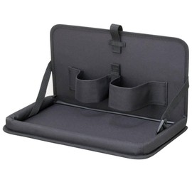 Napolex JK-59 Genuine Feel Car Table, Rear Seat Tray, Easy Installation, Wide Size, With Border, Belt Tray Angle Adjustable, Car Supplies