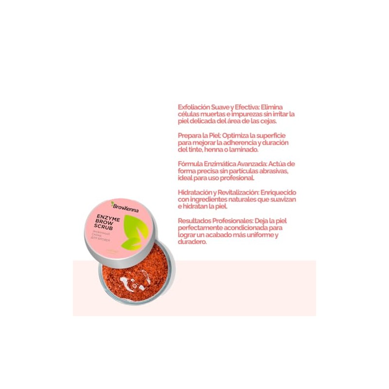 Exfoliante para cejas BrowXenna (Exfoliante para cejas de Enzima)