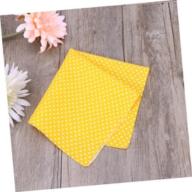 OHPHCALL 7 Pieces DIY Pattern Cloth Set Creative Cotton for Home Crafts Quilting and Sewing Projects Yellow Each for Crafts and Decorations
