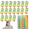 Pack of 20 Children's 2B Erasers, Cube Rainbow Eraser, High-Quality