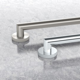 Gatco 976 Glam 36" Grab Bar, Satin Nickel/ADA Compliant Stainless Steel Safety Grab Bar for Bathroom