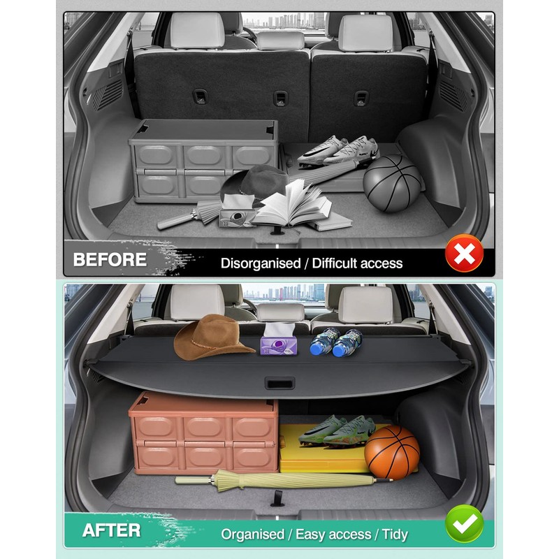Powerty Cargo Cover for 2022-2025 2026 Hyundai Ioniq 5 Trunk