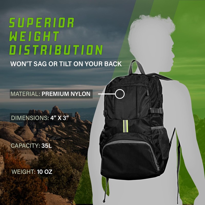 MODERN NEEDS Ready Pack 35L — Lightweight Backpack for Travel